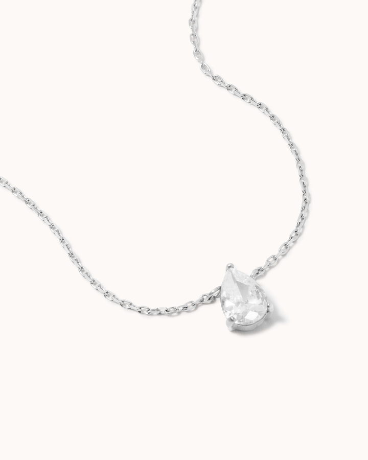 Pear Cubic Zirconia Necklace