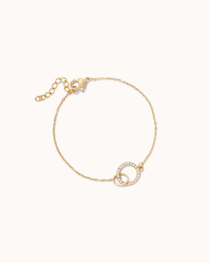 Linked Hoops Chain Bracelet