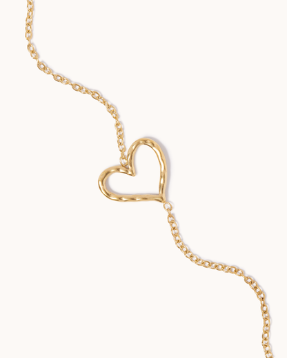 Open Heart Bracelet