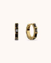 Waterproof Cubic Zirconia Huggies in Gold