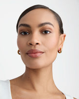Waterproof Chunky Round Hoops in Gold