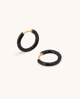 Waterproof Black Enamel Huggies