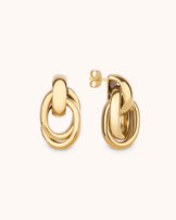 Waterproof Multi Oval Link Studs in Gold