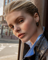 Bamboo Enamel Hoops