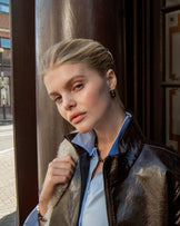 Bamboo Enamel Hoops