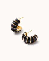 Bamboo Enamel Hoops