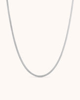 Waterproof Snake Chain Necklace in Silver