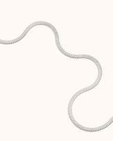 Waterproof Snake Chain Necklace in Silver