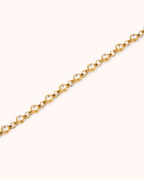 Waterproof Cubic Zirconia Station Necklace in Gold