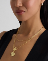 Waterproof Multi-Chain Molten Necklace in Gold