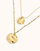 Waterproof Multi-Chain Molten Necklace in Gold