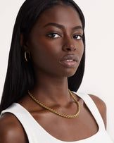 Waterproof Chunky Chain Necklace in Gold