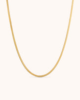 Waterproof Snake Chain Necklace in Gold