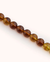 Waterproof Chunky Beaded Necklace in Brown