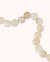 Waterproof Chunky Beaded Necklace in Cream