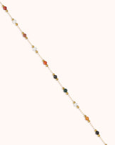 Semi-Precious Beaded Necklace in Brown