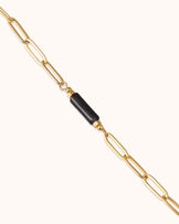 Waterproof Paperclip Link Bracelet in Gold