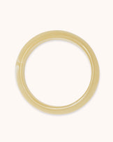 Chunky Resin Bangle in Cream