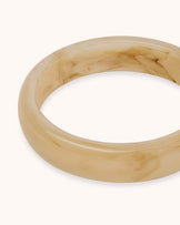 Resin Bangle in Cream