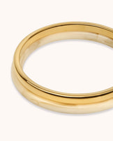 Waterproof Cream Resin 2-Pack Bangles in Gold