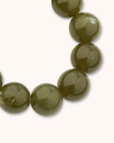 Chunky Resin Beaded Bracelet in Green