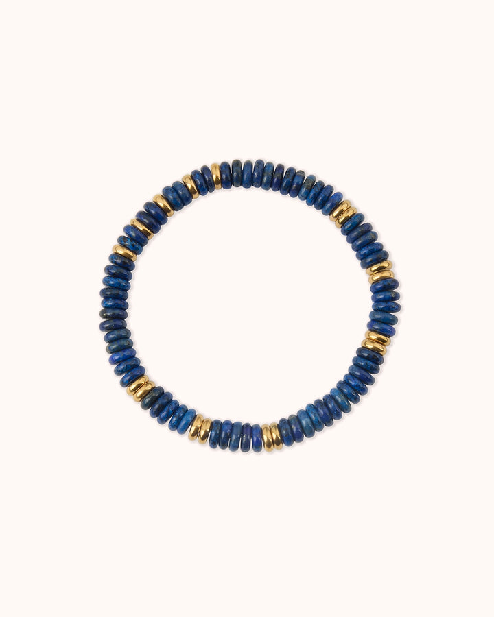 Semi-Precious Beaded Bracelet in Blue