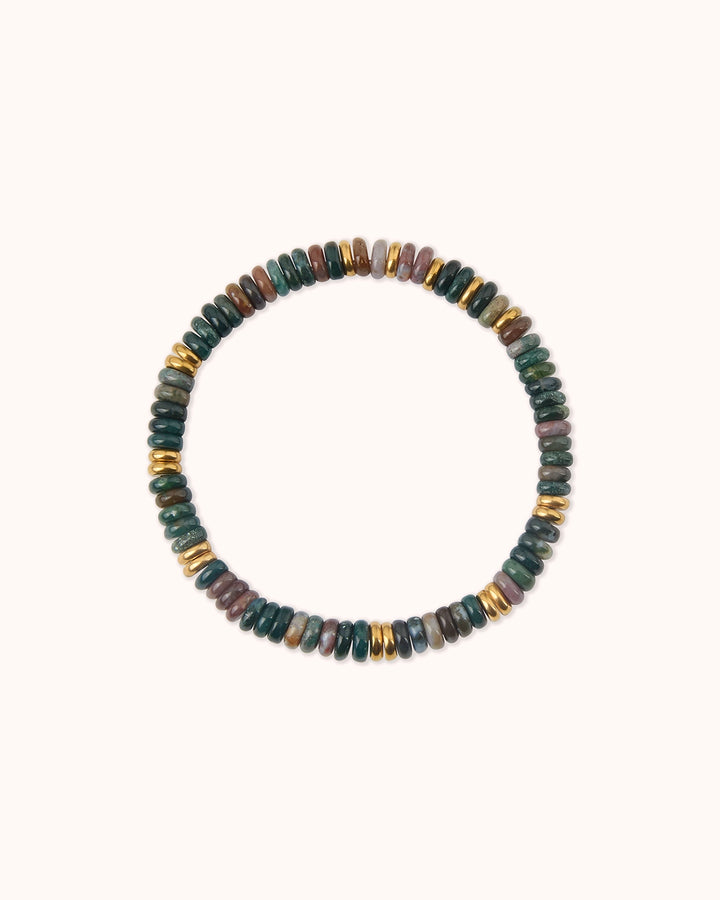 Semi-Precious Beaded Bracelet in Green