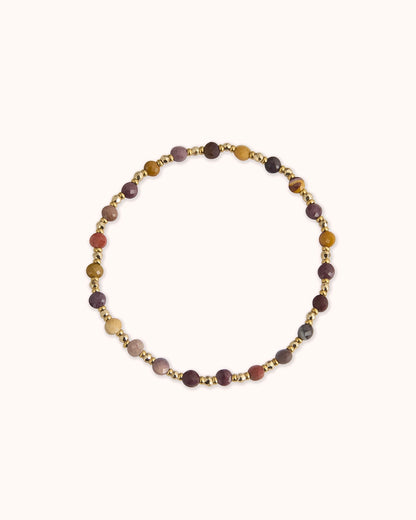 Waterproof Beaded Bracelet in Brown