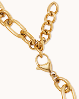 Chunky Charm Bracelet in Brown