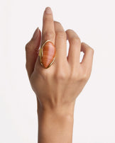 Semi-Precious Ring in Brown