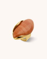 Semi-Precious Ring in Brown