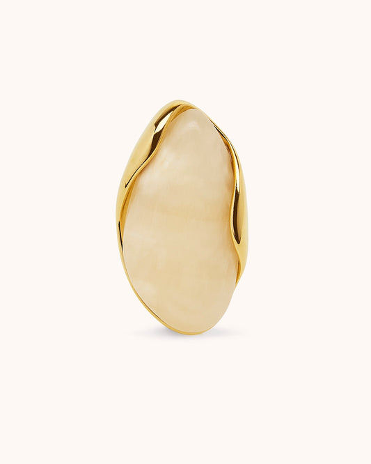 Semi-Precious Ring in Cream