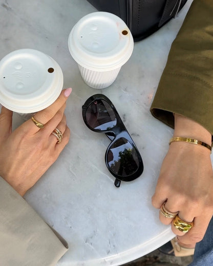 Waterproof Signet Ring in Gold