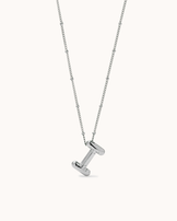 Personalised Large Initial Pendant Necklace in Silver
