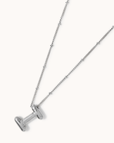 Personalised Large Initial Pendant Necklace in Silver