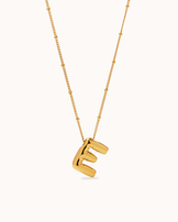 Personalised Large Initial Pendant Necklace in Gold