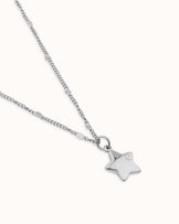 Cubic Zirconia Star Pendant Necklace in Silver