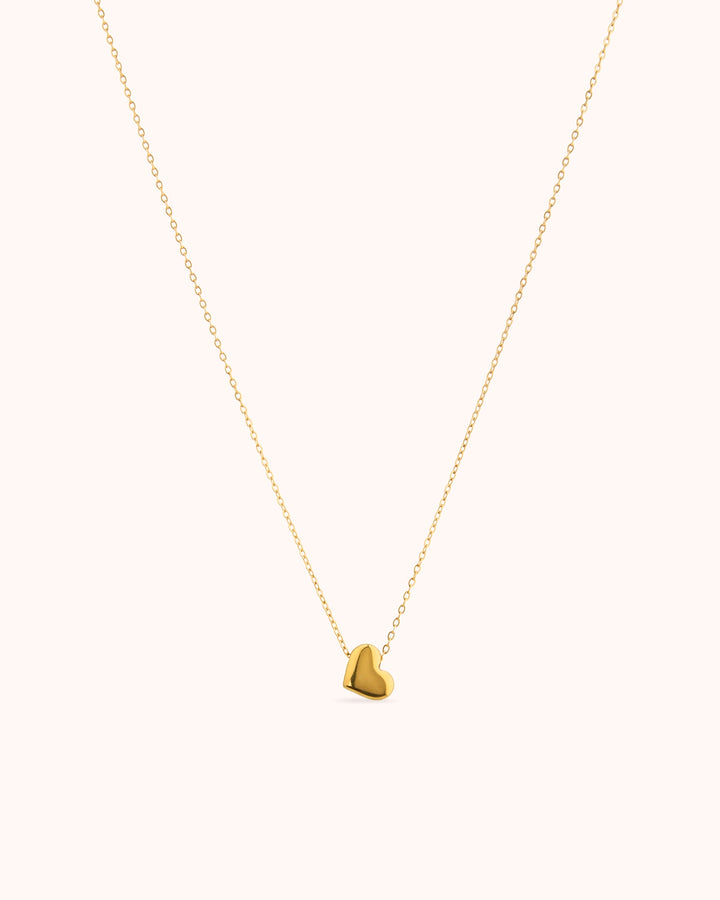 Chunky Heart Pendant Chain Necklace