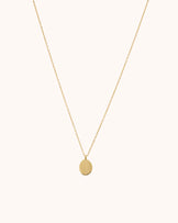 Oval Pendant Chain Necklace