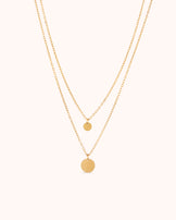 Circle Pendant Chain Necklace Set