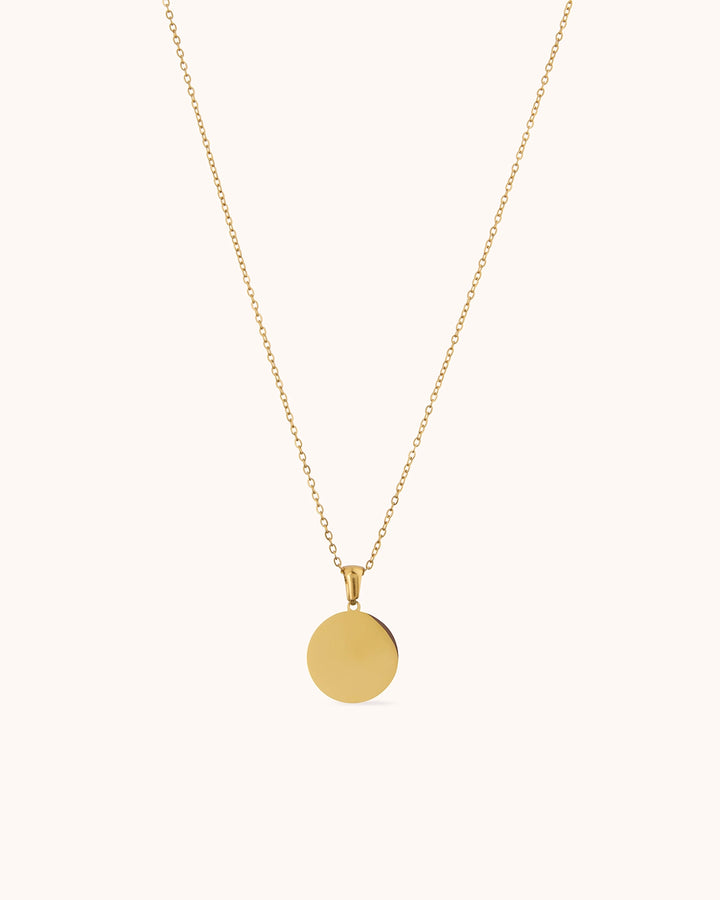 Long Ridged Pendant Chain Necklace