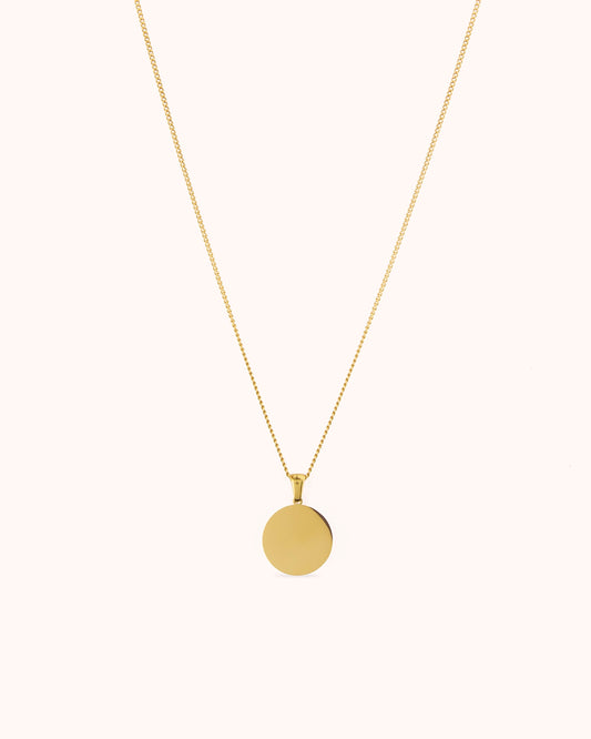 Circle Pendant Chain Necklace