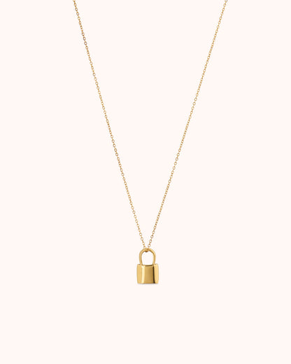 Lock Pendant Chain Necklace