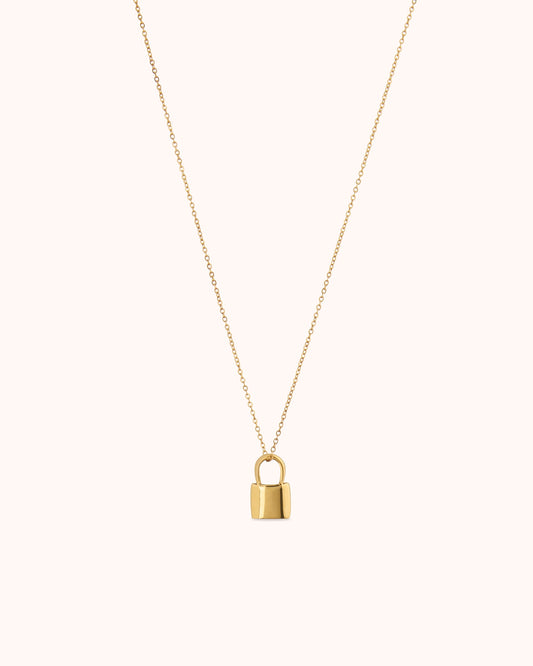 Lock Pendant Chain Necklace