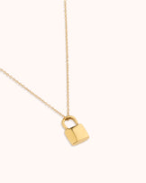 Lock Pendant Chain Necklace