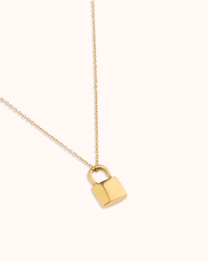 Lock Pendant Chain Necklace