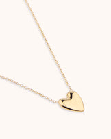 Heart Pendant Chain Necklace in Gold