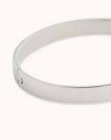 Chunky Square Bangle in Silver