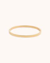 Slim Square Bangle in Gold
