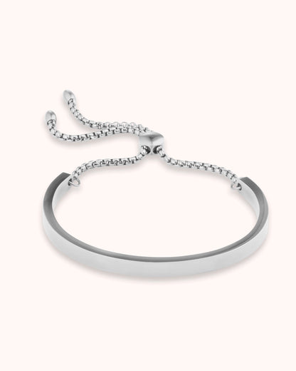 Adjustable Bangle in Silver